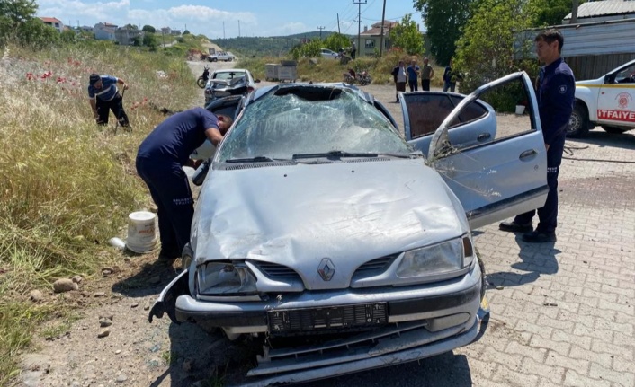 Kepsut'ta trafik kazası: 2 yaralı